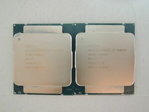 Intel LGA2011-3 Haswell-EP Xeon E5-2603 V3 SR20A 1.6GHz/15M/6.4GTs MALAY 2個セット Dual動作画面有 定形外発送￥300可