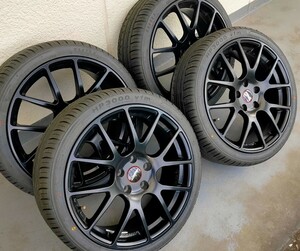 ◆軽量 RSE12 NM eng NEUspeed 18インチ ミニ BMW VW ゴルフ パサヴァリアント アウディ ベンツ 7.5+40 5H112 205/40r18 MONOBROCK 検BBS