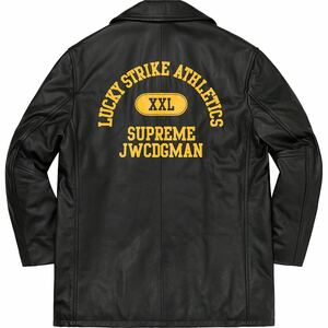 M Supreme JUNYA WATANABE COMME des GARCONS MAN Schott Leather Peacoat シュプリーム ジュンヤワタナベ コムデギャルソン ピーコート