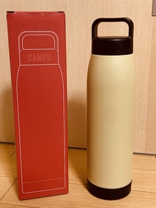 ★CAMPS　水筒　保冷保温　マイボトル　ステンレス 魔法瓶　500ml 0.5L ベージュ キャンプス