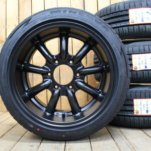 200系 ハイエース オーバーフェンダーサイズ 17インチ 8.5J+19 ファブレス MC-9 ワイド 205/50R17 ナット付 新品 タイヤ ホイール 4本SET