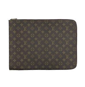 1円スタート ルイヴィトン ポッシュ・ドキュマン クラッチバッグ モノグラム M53456 842 Louis Vuitton セカンド 書類 バッグ ブラウン