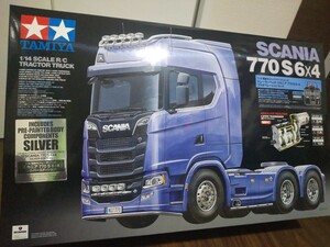 【新品】タミヤ 1/ 14 ビッグトラックシリーズ トレーラーヘッド スカニア 770 S 6×4 フルオペレーションセット シルバーエディション