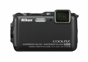 Nikon デジタルカメラ AW120 防水 1600万画素 クールブラック AW120BK(中古品)