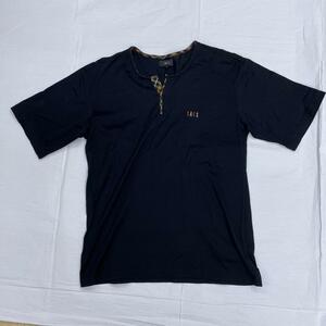 ★メンズ630★ サイズL ダックス DAKS 半袖Tシャツ 黒