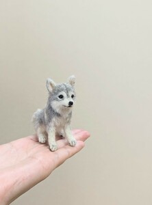 ☆羊毛フェルト☆シベリアンハスキー☆ハスキー犬☆ハンドメイド☆