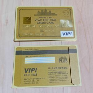 1183☆ VIP クレジットカード風 お年玉袋 ポチ袋 ミニ封筒 3枚 リッチな気分株式会社