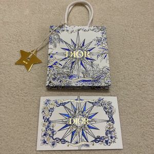 2022 クリスマス限定　ディオール　DIOR ショップ袋　星　アクセサリー　ショッパー　紙袋　クリスマス