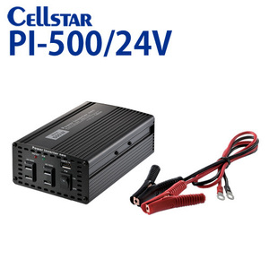 セルスター パワー インバーター ネオ PI-500/24V （入力：24V専用 出力：AC100V 最大出力：500W / USB:2.4A) 701454
