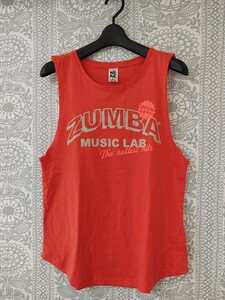 正規品・完売●ZUMBA●Music lab オレンジタンクトップ　S　2回着用　美品