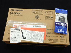 HDMIケーブル付/2024/3月購入【未開封】SHARP シャープ 1TB AQUOS ブルーレイレコーダー 2B-C10EW1 2番組同時録画