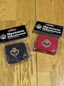 ヒスミニ☆ヒステリックミニ リストバンド 赤色、黒色の2個セット 新品 ヒステリックグラマー スポーツ 手袋