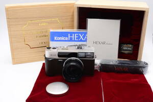 ★新品級★　【美品】Konica/コニカ hexar 35mm F2レンズ付き Rhodium/ロジウム版 箱付き#100060