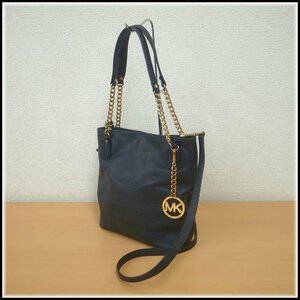 4389T 【本物保証】 MICHAEL KORS マイケルコース　2WAYショルダーバッグ　ハンドバッグ　35H5GTCM8E　ブラック