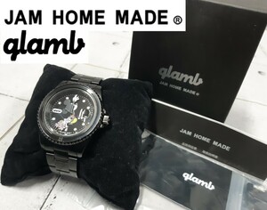 希少 glamb JAM HOME MADE ミッキーマウス 腕時計 コラボ グラム ジャムホームメイド 時計 箱 タグ 取説 コマ 付属品有 ディズニー