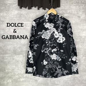 『DOLCE&GABBANA』ドルチェアンドガッバーナ (38) 花柄シャツ