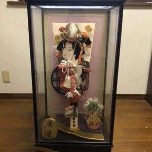 羽子板　日本人形 ガラスケース 