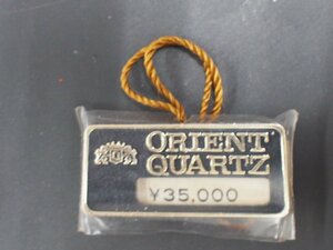 オリエント ORIENT オールド クォーツ 腕時計用 新品販売時 展示タグ プラタグ Cal: 661607