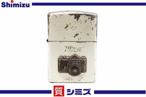 1円【ZIPPO】Nikon ニコン 1959 F 2000年製 カメラ シリアルナンバー入り オイルライター シルバーカラー◆質屋