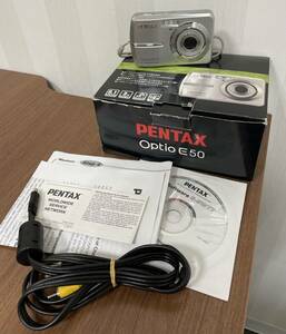大G「20272」PENTAX OPTIO E50 デジタルカメラ ペンタックス カメラ 中古 簡易動作確認済