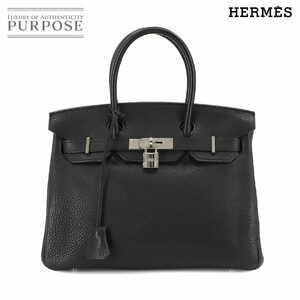 エルメス HERMES バーキン30 ハンド バッグ トリヨンクレマンス ブラック □M刻印 シルバー 金具 Birkin 30 90222232