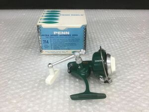 D411-60【中古】PennReel 714 Spinfisher ULTRASPORT ウルトラスポーツ オールドリール ペンリール スピニングリール/箱付きt