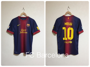 【美品】 NIKE FC Barcelona #10 MESSI ナイキ バルセロナ メッシ 12-13 (H)ユニフォーム 半袖 サイズM リーガエスパニョーラ FA121205HIT