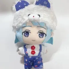 ♡　ぬい服16cm　サロペット　青色　帽子　♡