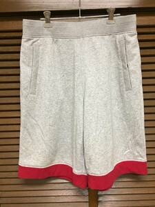 NIKE Air Jordan FLEECE Shorts グレー/赤 XL USED ジョーダン