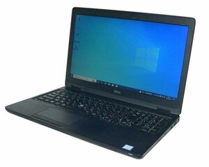 Windows10 Pro 64bit DELL Latitude 5580 Core i3-7100U 2.4GHz メモリ 4GB HDD 500GB (SATA) 15.6インチ(1366×768) ACアダプタ付属なし