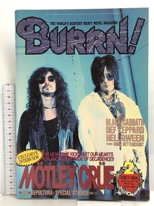 21 BURRN! 1994年 2月号 MOTLEY CRUE BLACK SABBATH DEF LEPPARD HELLOWEEN 他 シンコー・ミュージック