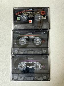 カセットテープ 3本　METAL POSITION TYPE Ⅳ /TDK 46分×2 /54分×1 中古　録音済