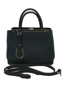 FENDI◆PETITE 2JOURS/トゥージュール/2WAY/ショルダーバッグ/レザー/ブラック