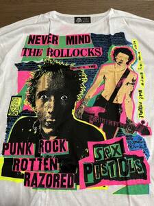 デッドストック Sex Pistols Sid 七分丈 tシャツ ロンt tee 90 未使用 パンク ロックt バンドt
