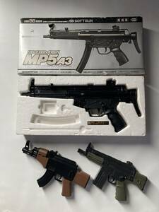 エアーソフトガン ジャンク　3種　H&KMP5A3 G3A3 AK47 東京マルイ