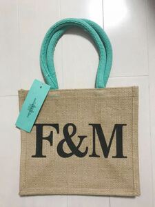 新品　フォートナム&メイソン　ジュートバッグS　Fortnum & Mason ショッピングバッグ エコバッグ 手提げ