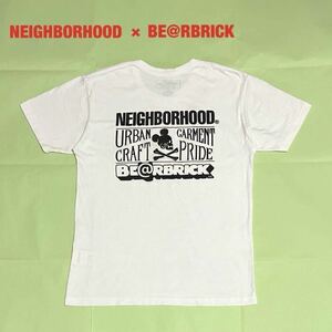 【希少】NEIGHBORHOOD×BE@RBRICK　コラボTシャツ　両面プリント　ネイバーフッド　ベアブリック　ブランドロゴ　18SS　181PCMCN-ST01S