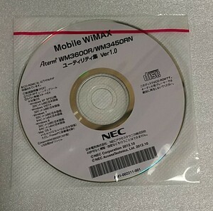 Aterm WM3600R　WiMAX ユーティリティ集 Ver1.0　CD-ROMのみ
