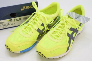 未使用 asics アシックス TARTHERZEAL TS 4 ターサージール 25.5cm TJR285 0795 ランニング シューズ イエロー ブラック 運動靴RL-171M/000