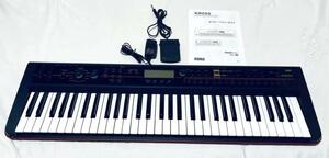 送料無料 美品 KORG KROSS-61 ペダル付 61鍵 スタイリッシュ&軽量 電子キーボード