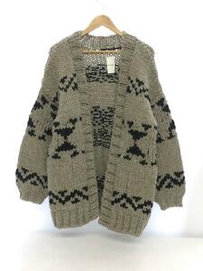 O0u/HANDKNIT CARDIGAN/カーディガン(厚手)/5/ウール/GRY/0u660096NV