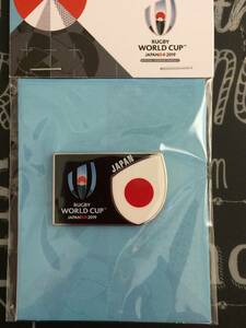 * RWC2019 公式 グッズ ラグビー ワールドカップ 日本 出場国 ピンバッジ JAPAN 日の丸 *