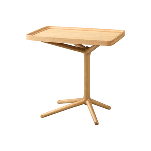 2Wayサイドテーブル 幅54cm ミニテーブル 木製 おしゃれ 北欧 ナチュラル シンプル かわいい 高さ変更 ナチュラル MAZUK-0203NA