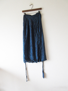 美品 ISABEL MARANT ETOILE / イザベルマランエトワール シフォンラップスカート 36 BLUE * レディース ロングスカート 巻きスカート