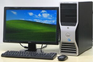 DELL Precision T3500-W3565SMT ■ 22インチ 液晶セット ■ XEON-W3565/DVDマルチ/Quadro 2000/希少OS/WindowsXP ワークステーション