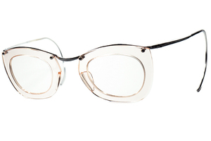 未体験ゾーンUNIQUE LOOK小径仕様1940s-50sデッドFRAME FRANCEフランス製ESSEL関連 幅広薄型リム初期型2ポイントAMOR STYLEアモール眼鏡