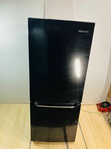 Hisense HR-D15CB 冷凍冷蔵庫 150L 2018年製 ２ドア スタイリッシュ コンパクト 一人暮らし 家電 ブラック ハイセンス