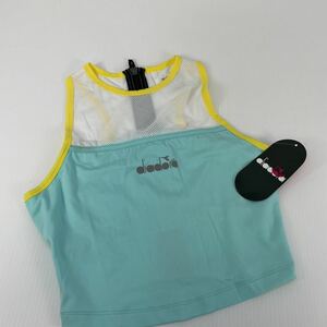 ディアドラ/DIADORA　SNUG CROP TOP　 176806-65145　ブルー/サイズ：S