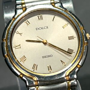 SEIKO セイコー DOLCE ドルチェ 5E31-6C70 腕時計 クオーツ アナログ シルバー×ゴールド文字盤 ステンレススチール メンズ ラウンド