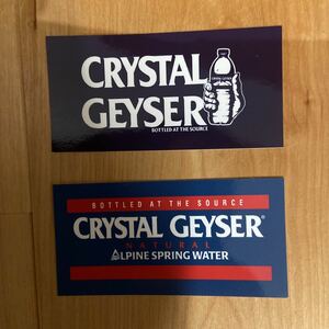 クリスタルガイザー　CRYSTAL GEYSER シール　ステッカー 2種類セット